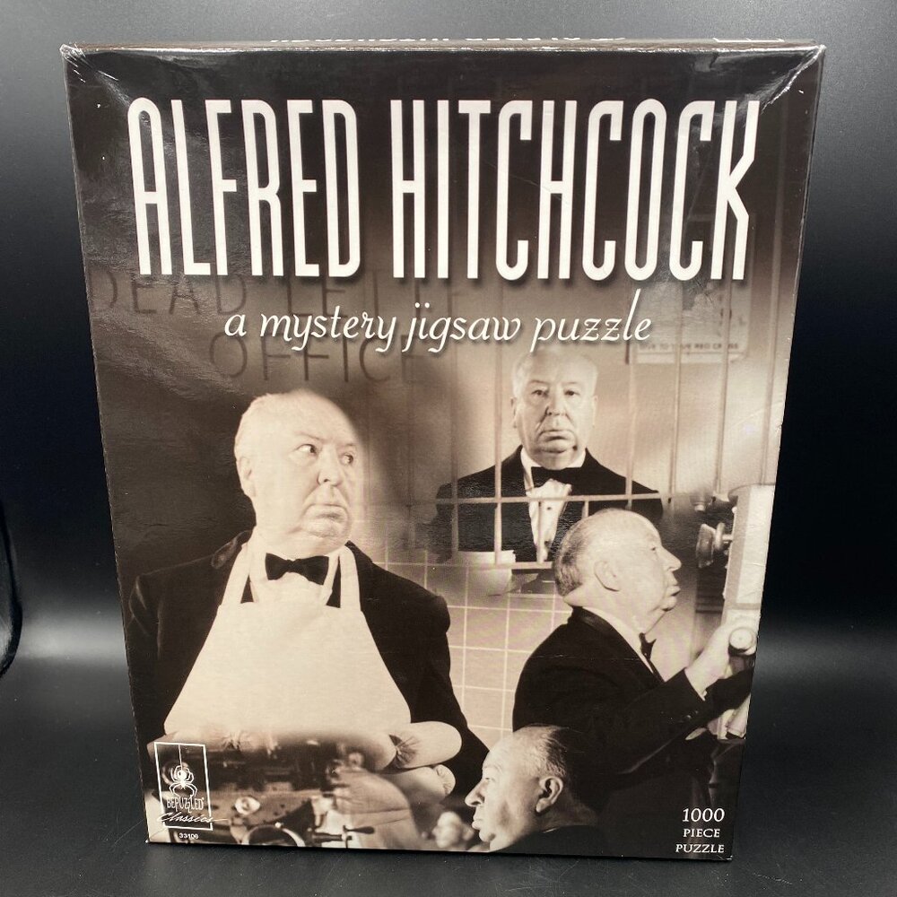 Alfred Hitchcock A Mystery Jigsaw Puzzle 1000 Pieces Count Open Box